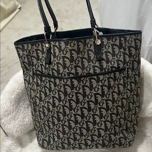 Christian Dior Diorissimo trotter canvass tote